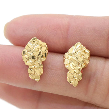 18k Yellow Gold Stud Earrings